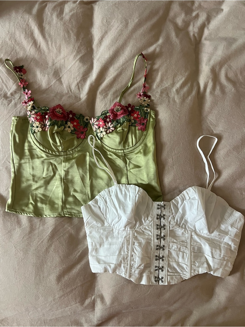 Princess Polly bustier crop top set of 2